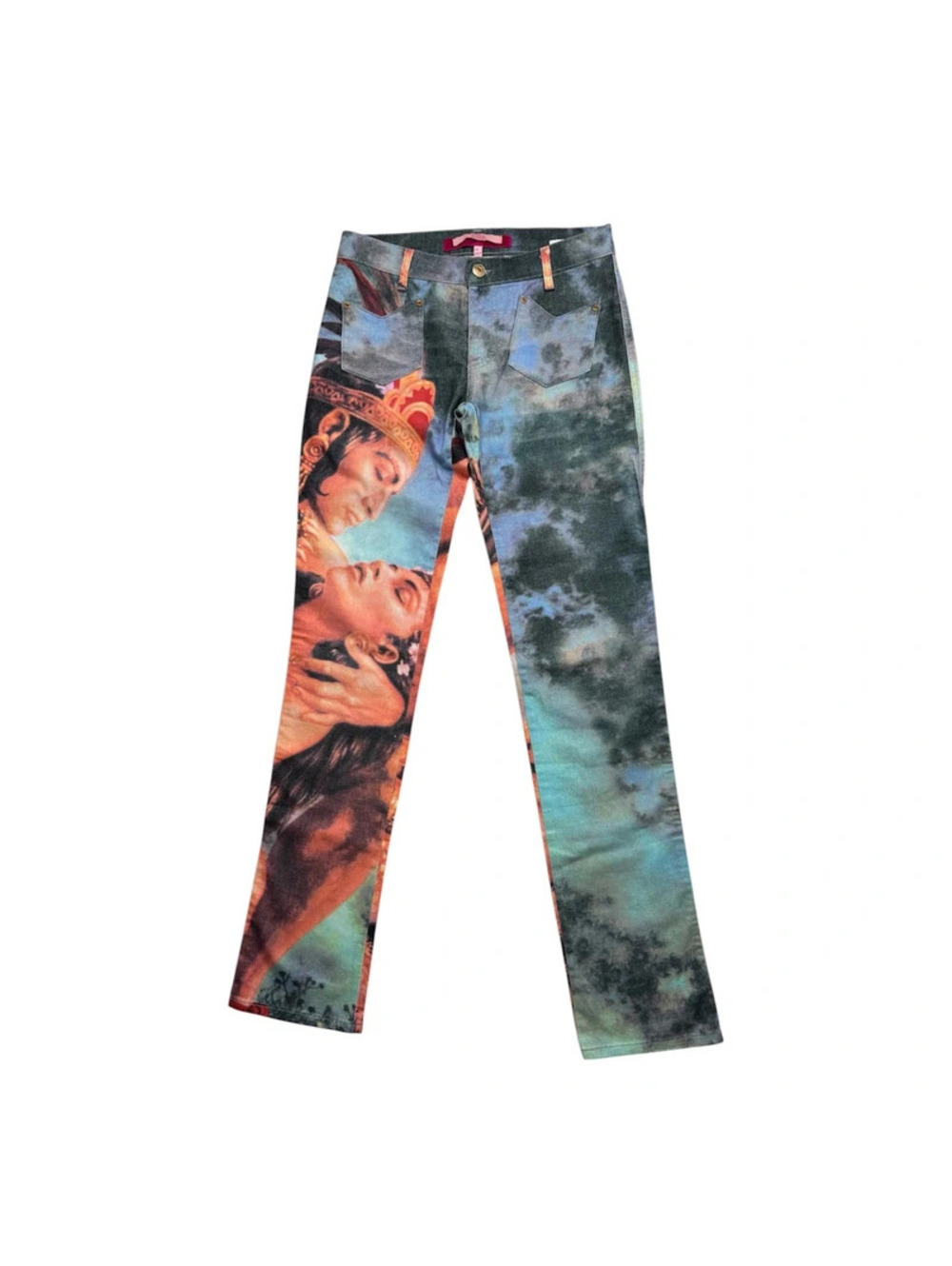 Voyage Passion Y2K Digital Print Pants Renaissance Novelty Grunge